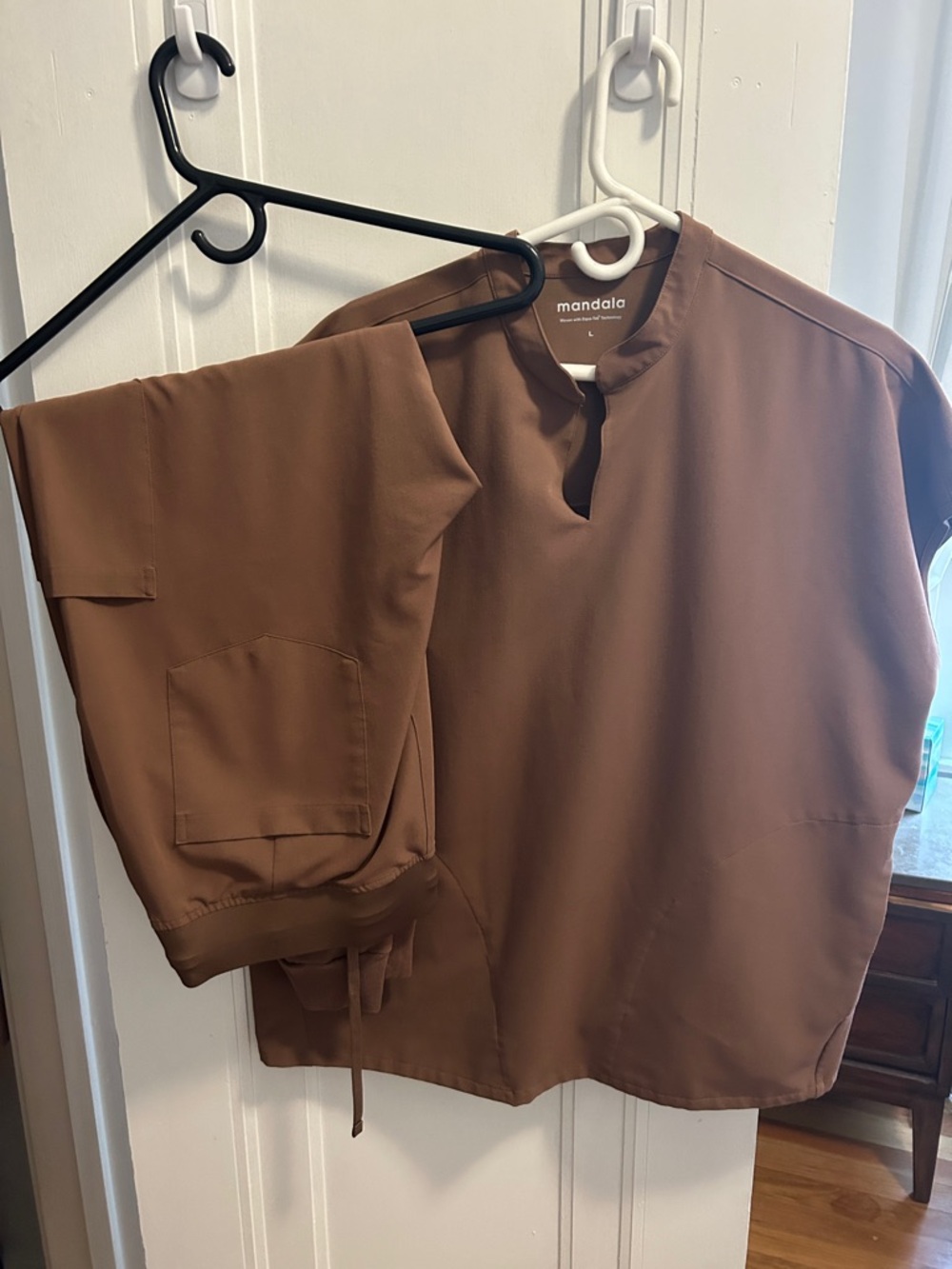 Mandala Women’s Brown Utility Top and Pant Set - Cozy Professional